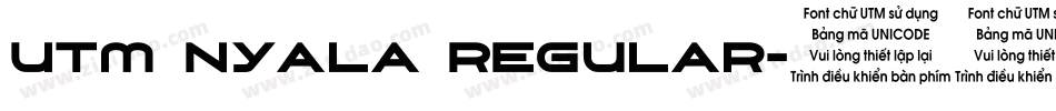 UTM Nyala Regular字体转换